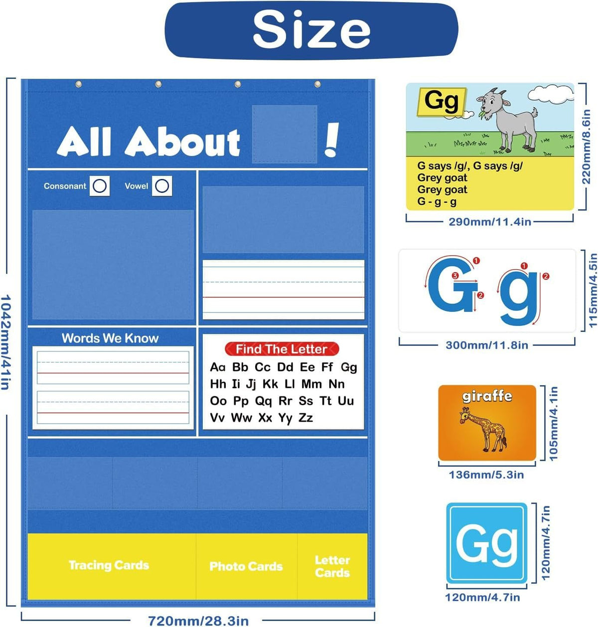 š„ SALE 50% OFF šAlphabet Learning Pocket Chart