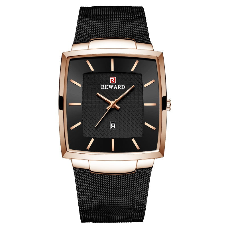 ⏳Time-limited Special⌛Men’s Ultra-thin Square Mesh Belt Quartz Watch