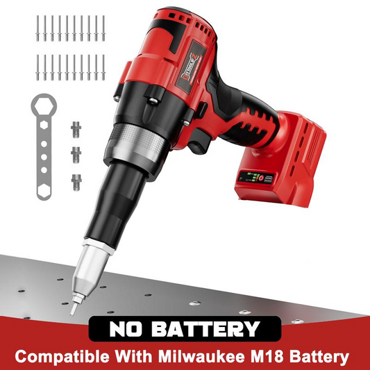 🔥HOT SALE🔥Portable Handheld 21V Brushless Rivet Machine with Aluminum Rivets & Storage Box