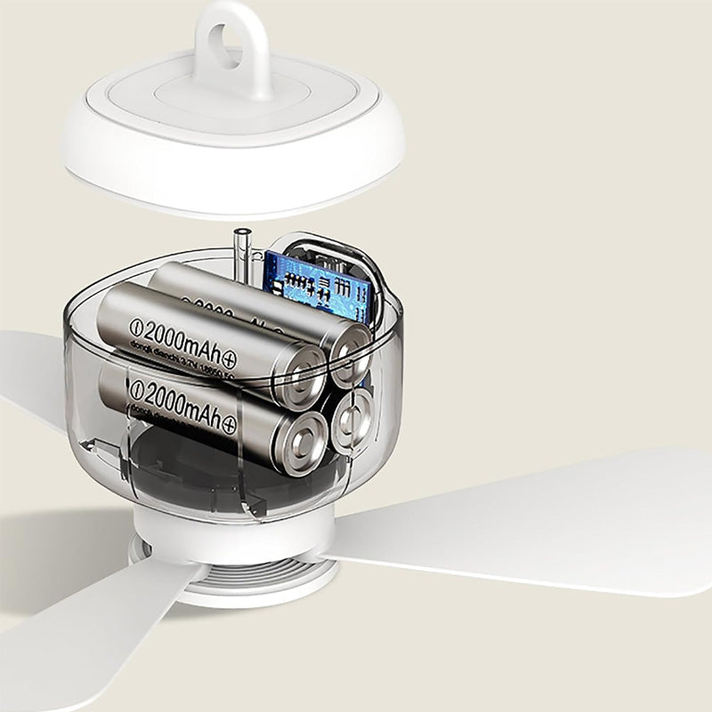 🍃Rechargeable Ceiling Fan with LED Light