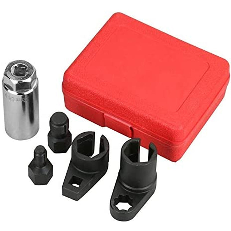 ⏳Limited-time 50% off⏰Automotive O2 Sensor Offset Socket & Thread Chaser 5 PCS Set🚗🔧