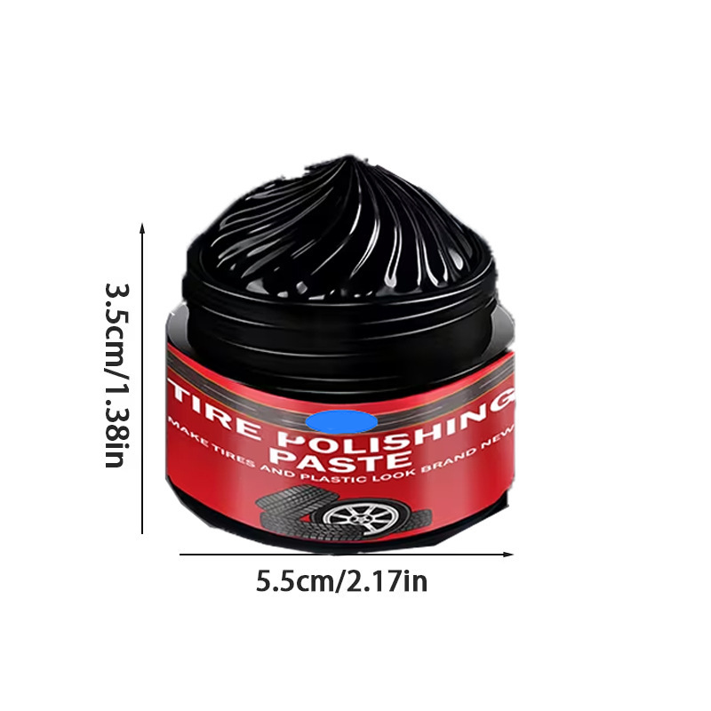 Car Tire & Trim Renewal Paste – Deep Black Shine, UV Protection & Easy Application 💎