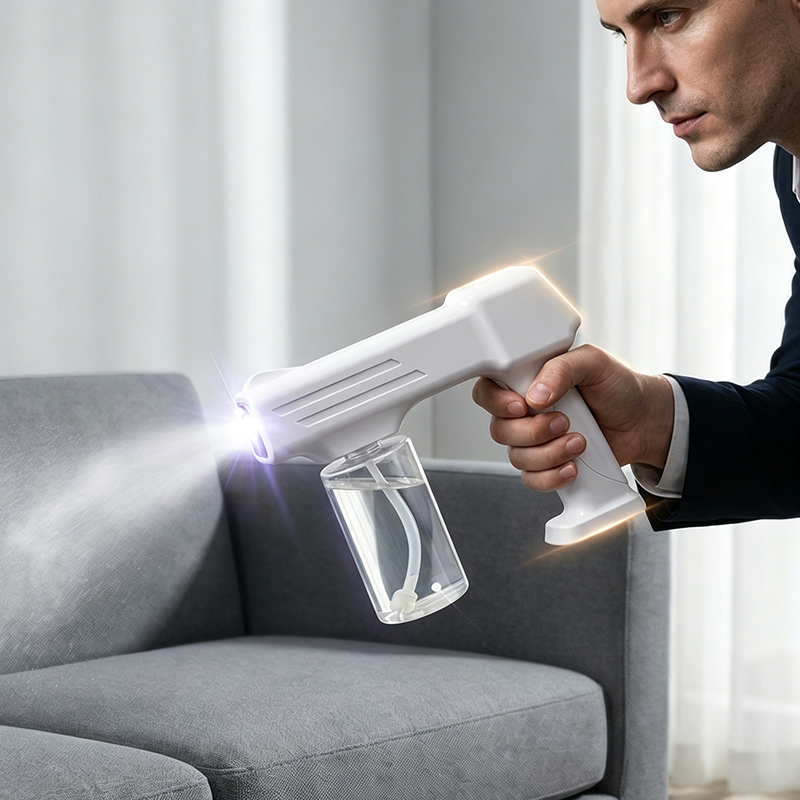 💥LAST DAY SALE 50%OFF💥 Cordless Blue Light Disinfection Spray Gun – 350ml, Lightweight, Rechargeable for Home, Car, Travel