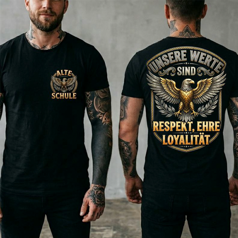 Men's Printed Crew Neck Short Sleeve T-Shirt