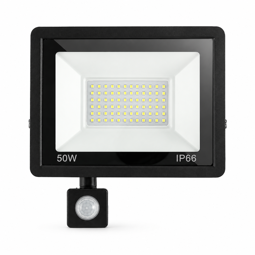 📢📢 30% OFF! 50W Outdoor LED Floodlight – PIR Motion Sensor & IP66 Weatherproof Design for Yards and Entryways 🏠✨