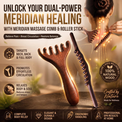 🔥 BUY 1 GET 1 FREE! ✨Six-claw Meridian Massage Comb🌿💆‍♀️