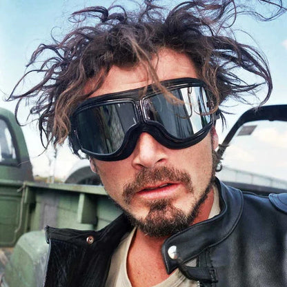 🥽 50% OFF NOW! 🏍️ Vintage Helmet Goggles Motorcycle Goggles – UV Protection, Anti-Fog & Adjustable Strap 🛡️