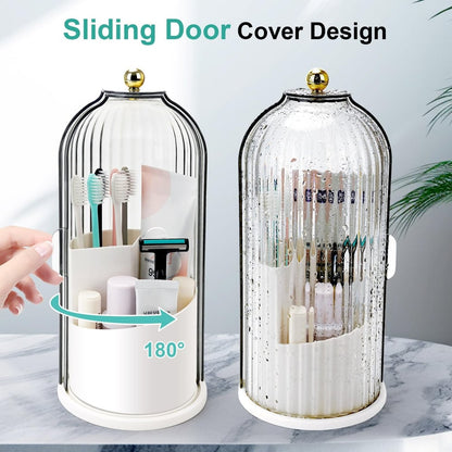 🌸 50% OFF NOW! 🌸 Sliding Lid Toothbrush Organiser – A Neat Little Home for Your Brushes. Wall-Mounted, Dustproof & Perfect for Small British Bathrooms & En-Suites 🏠
