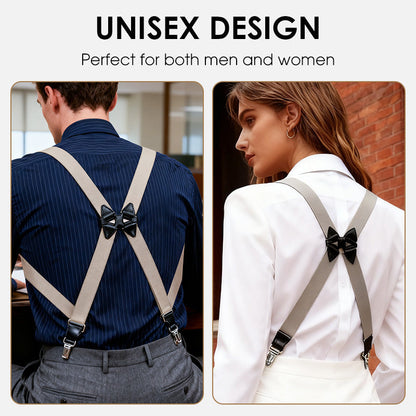👔✅ 50% OFF! Men's X-Back Suspenders with Hook Clips – Adjustable & Heavy-Duty