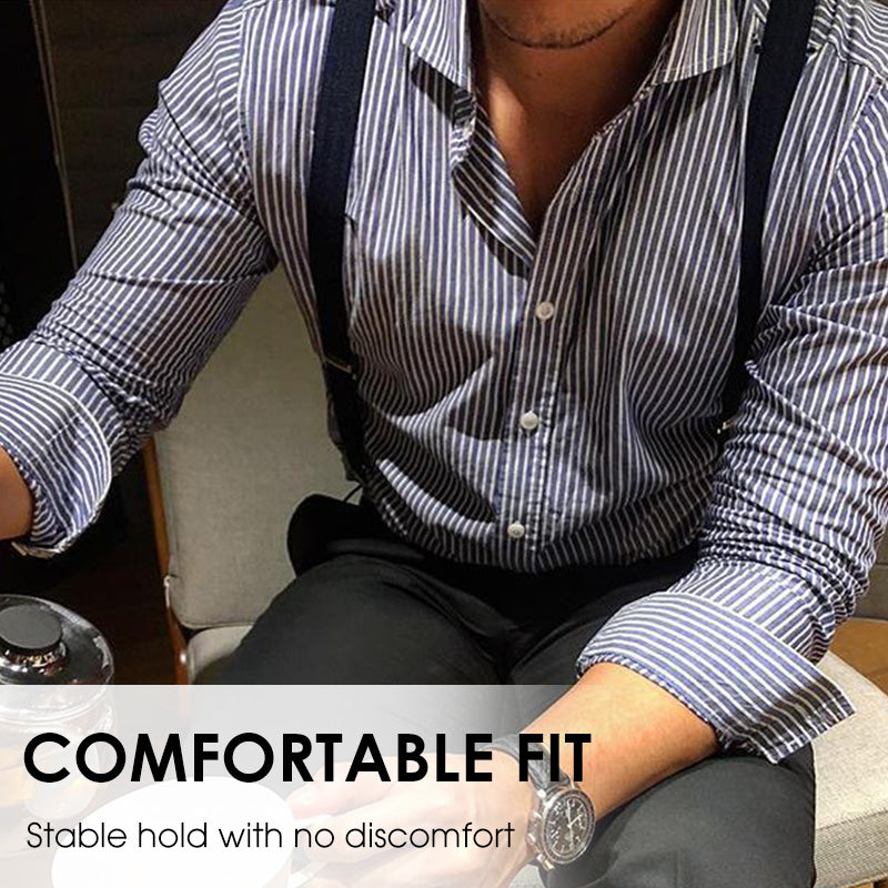 👔✅ 50% OFF! Men's X-Back Suspenders with Hook Clips – Adjustable & Heavy-Duty