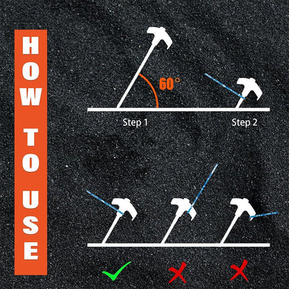 ✈️8" Screw-in Tent Stakes Ground Anchors