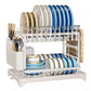 🔥【Exceptional Price】 40% OFF🍽️ Premium 2-Tier Dish Rack – Maximize Drying Space, Sleek Stainless Steel, Stylish Kitchen Upgrade ✨🏠