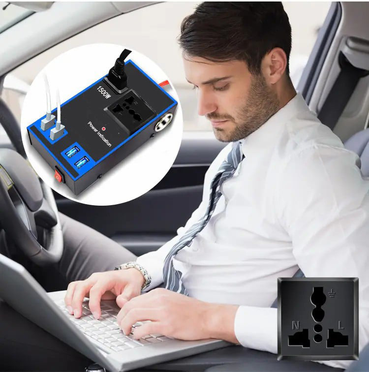 🔥50% Off  Car Power Inverter 220V, 12V24V to 220V Converter