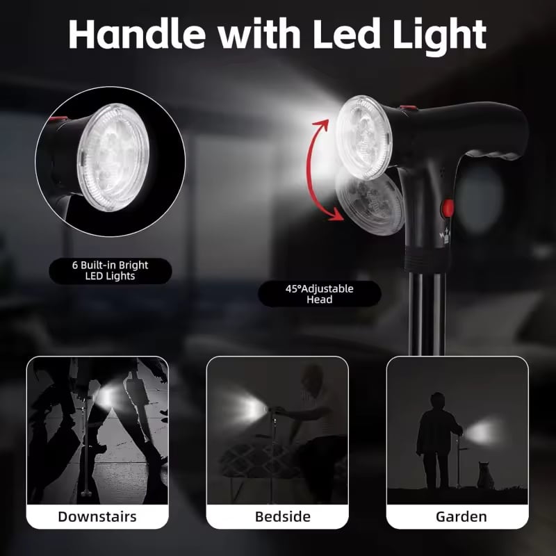 🔥Last Day Sale 49% OFF🔥Multifunctional Folding Elderly Cane🦯