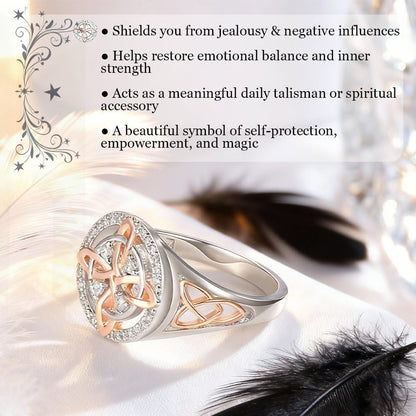 💍Handmade Witch's Return-Knot Protection Ring💞Protect Your Loved Ones