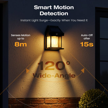 ✨ 50% OFF! 🏡 Solar Tungsten Wall Light – Auto-on, warm glow & wire-free ✨