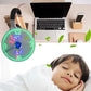 🔥2025 Hot Sale 50% OFF🔥USB Fan with LED Clock Lighting