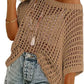 🥰Summer Hot Sale🌿Womens Casual Short Sleeve Hollow Out Pullover Knit Tops