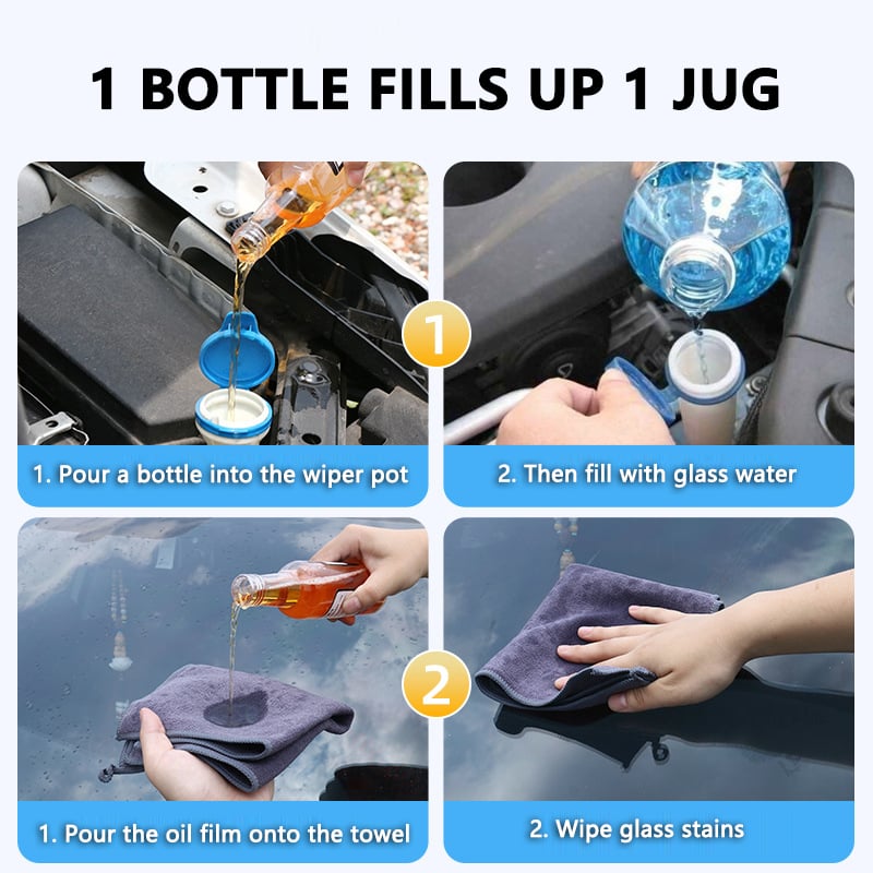 🔥HOT SALE🔥Car Glass Oil Film Stain Removal Cleaner