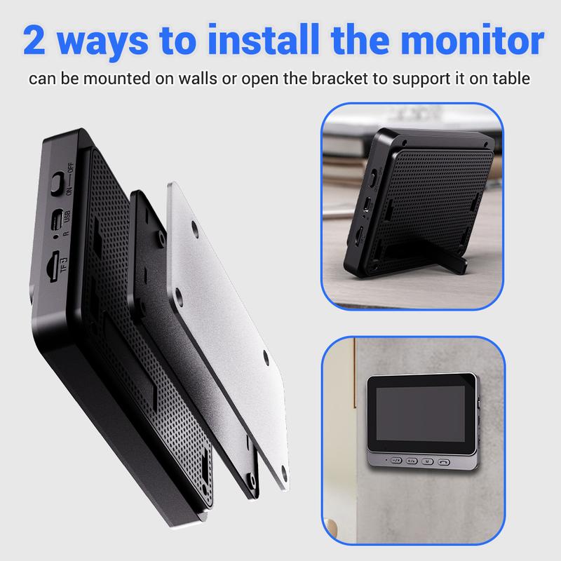 ⏳Time-Limited Special⏰Doorbell Camera with Screen – Live View, Two-way Talk, Night Vision 🔔