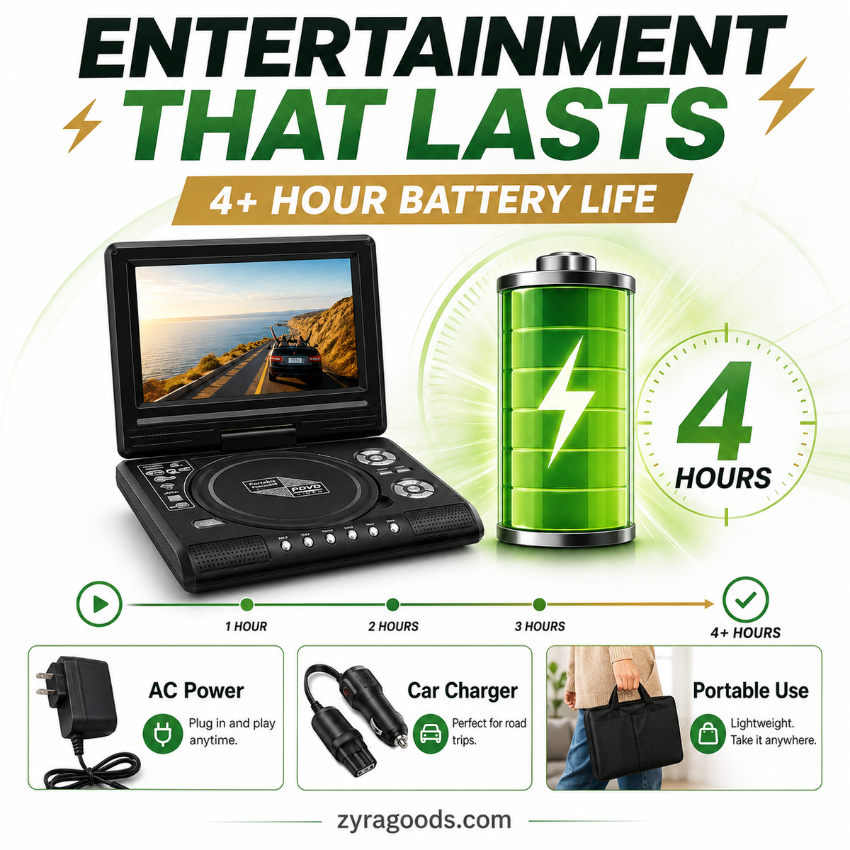 ⏳Time-Limited Special⏰7.8" HD Portable DVD/EVD Player📺