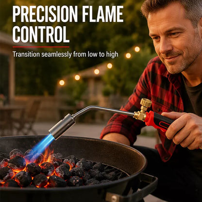 High-Power Gas Torch with Adjustable Flame