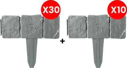 ⏳Time-Limited Special⏰Imitation Stone Garden Fence – Realistic Look, Easy Install & Expandable Design 🌿✨