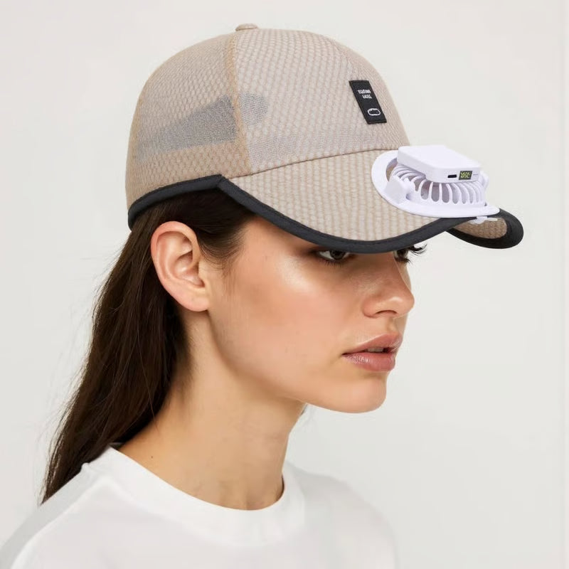🔥 Hot sale 🔥Breathable Baseball Cap with Solar Fan