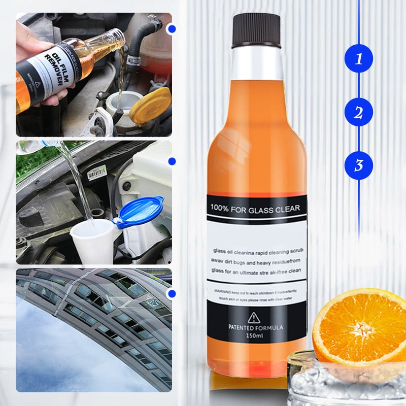 🔥HOT SALE🔥Car Glass Oil Film Stain Removal Cleaner