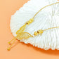 Golden Cut-Out Butterfly Necklace with Tassels