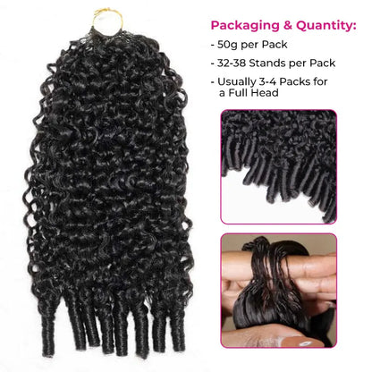 ISEE HAIR Human Hair Crochet Extensions–Knotless Boho BraidsMultiple Curly & Wave Textures