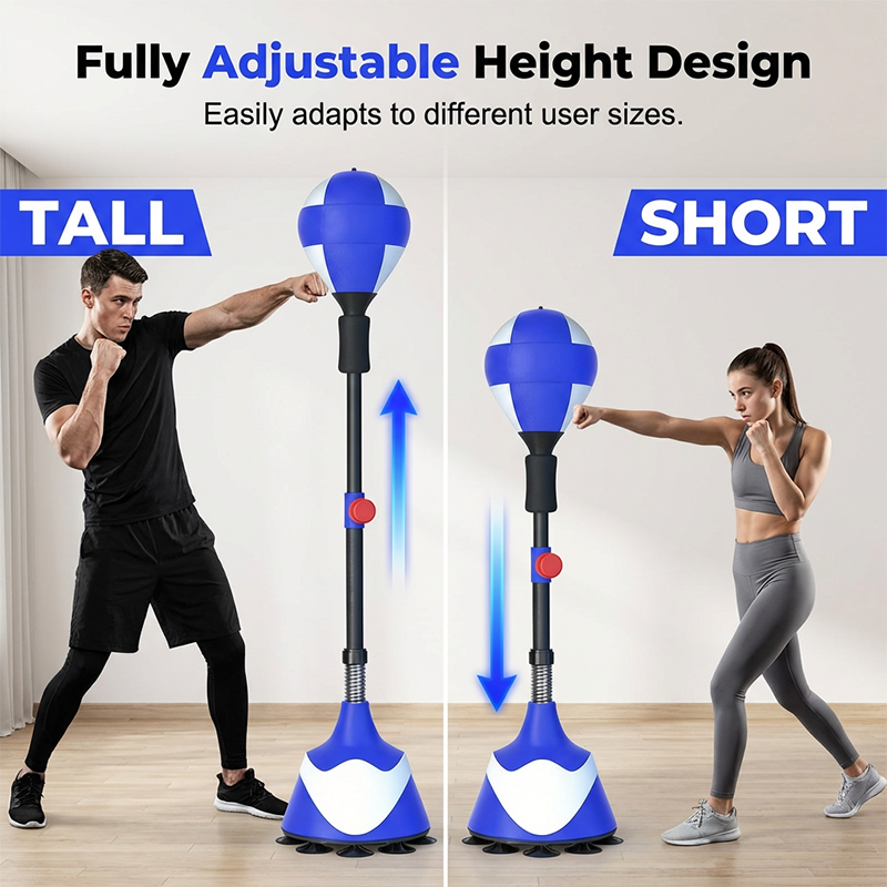 💎 50% OFF! 💎High-quality boxing speed ball with stand – height-adjustable for teens and adults – 360° rebound for stress relief and fitness – ideal for home use in bedrooms, living rooms, and gardens