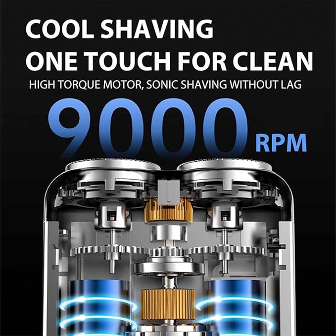 🔥Portable Rotary Dual Ring Electric Shaver🚀