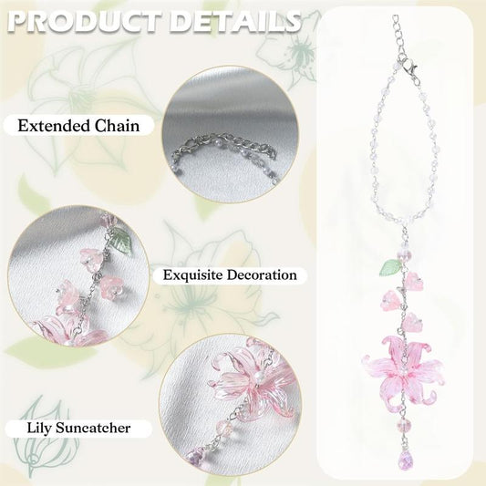 📢📢50% OFF !!⏰ Elegant Crystal Floral Car Charm