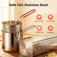 💥R304 Stainless Steel Multifuntional Fryer