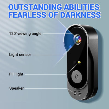 ⏳Time-Limited Special⏰Doorbell Camera with Screen – Live View, Two-way Talk, Night Vision 🔔