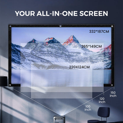📺 50% OFF NOW! ✨ High Definition Projection Screen - 120-inch Diagonal with Matte White Surface for Crystal Clear Home Cinema Experience 🎬🌟