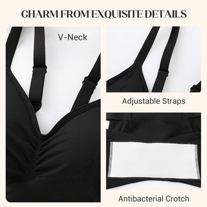 💥2026 Newest Style🔥 Women's Seamless Shaping Bodysuit with Detachable Intimate Panel
