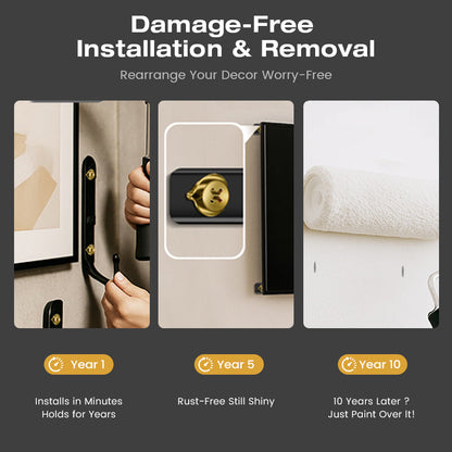 🔩50% OFF NOW! Self-Drilling Drywall Anchor Screws – 30kg Load Capacity No Wall Damage Anchor Kit, Tool-Free 30s Quick Install Wall Anchors for Home Hanging & Furniture Mounting
