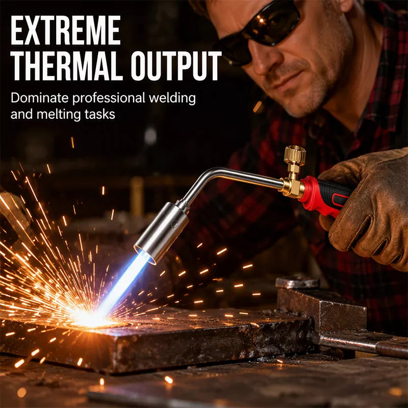 High-Power Gas Torch with Adjustable Flame