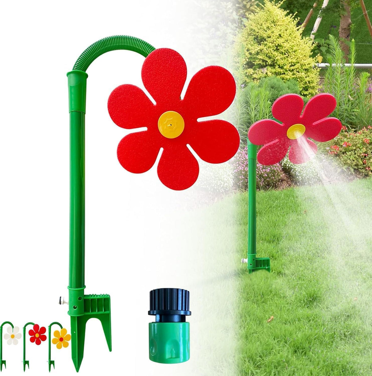 🔥Last Day Sale 60% OFF⏰🌼🚿Dancing Daisy Garden Sprinkler💦