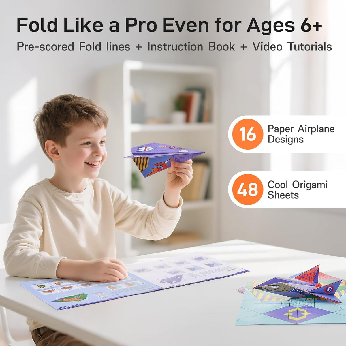 🎁Gift Idea Hot Sale 50% OFF🎄🛩️Creative DIY Paper Airplane Set For Kids