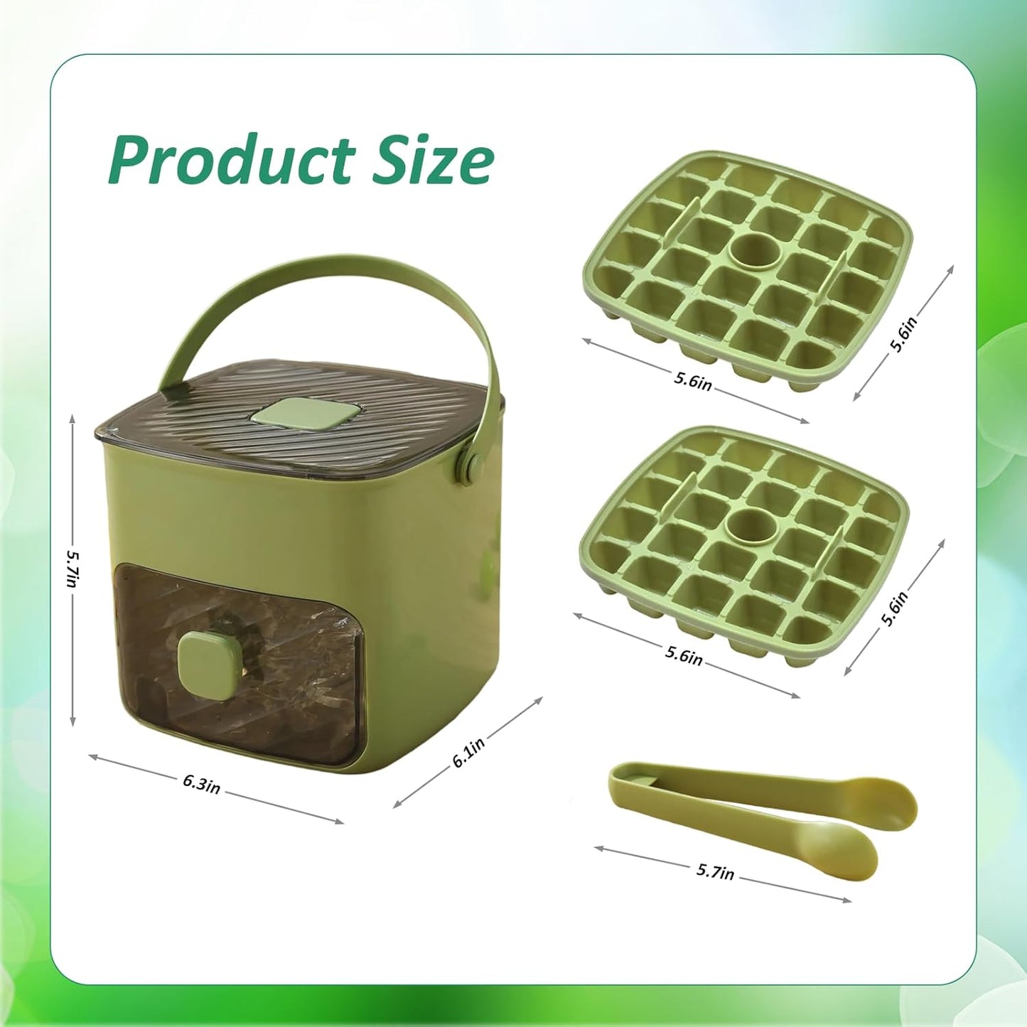Ice Cube Maker with Storage