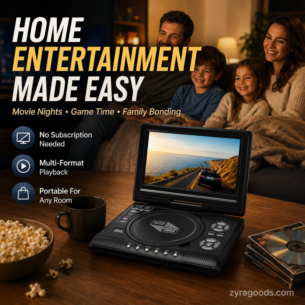 ⏳Time-Limited Special⏰7.8" HD Portable DVD/EVD Player📺