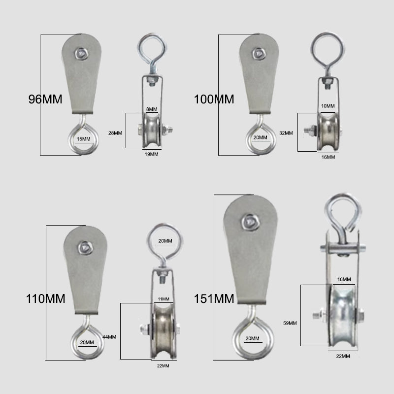 Cable Pulley Rotation Traction Wheel