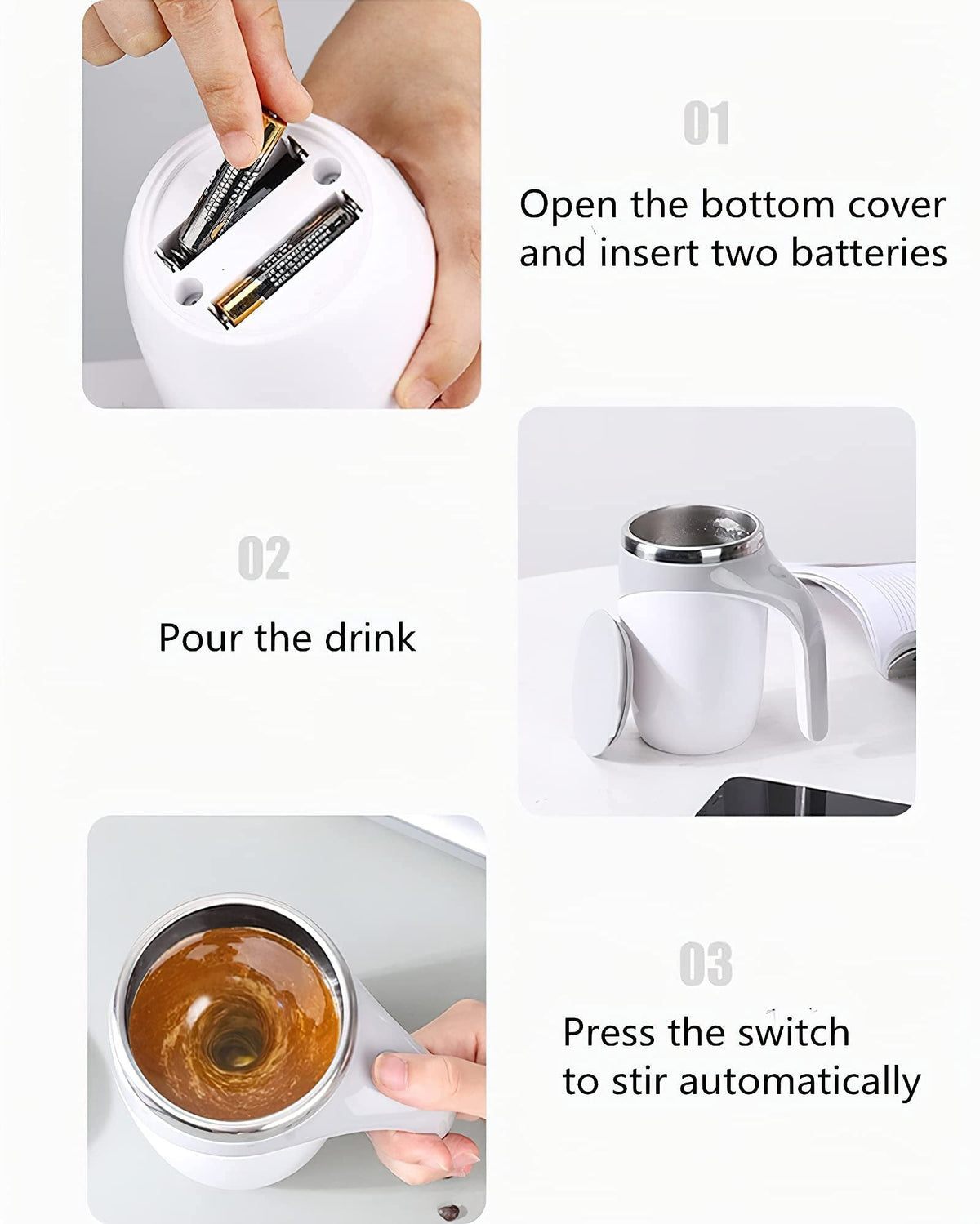 🥰2025 New Hot Sales - 50% OFF✨Rechargeable Automatic Magnetic Stirring Coffee Mug