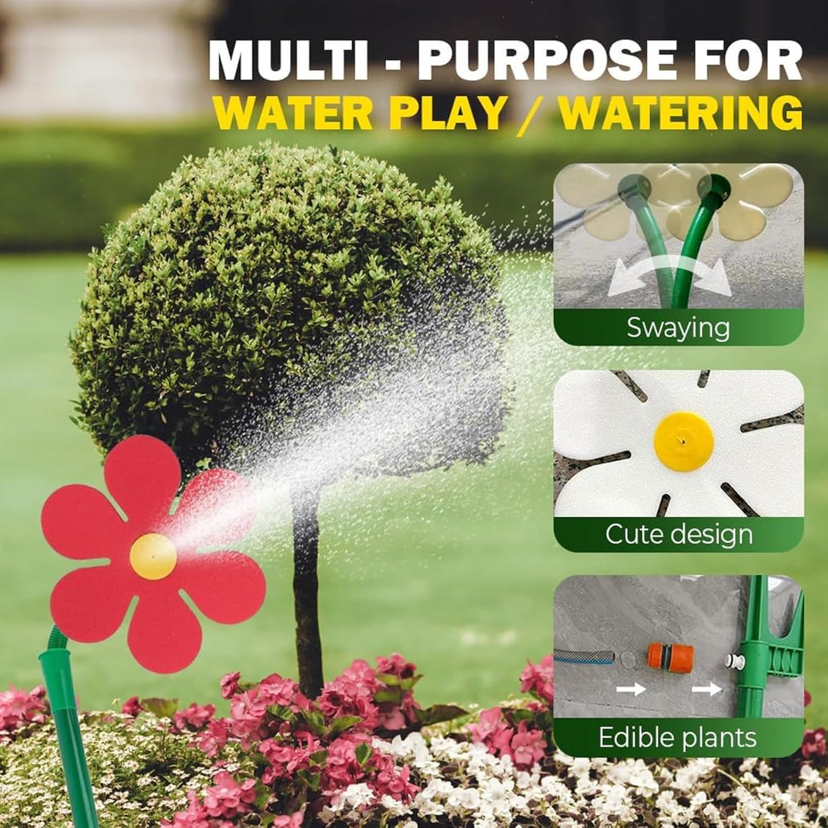 🔥Last Day Sale 60% OFF⏰🌼🚿Dancing Daisy Garden Sprinkler💦