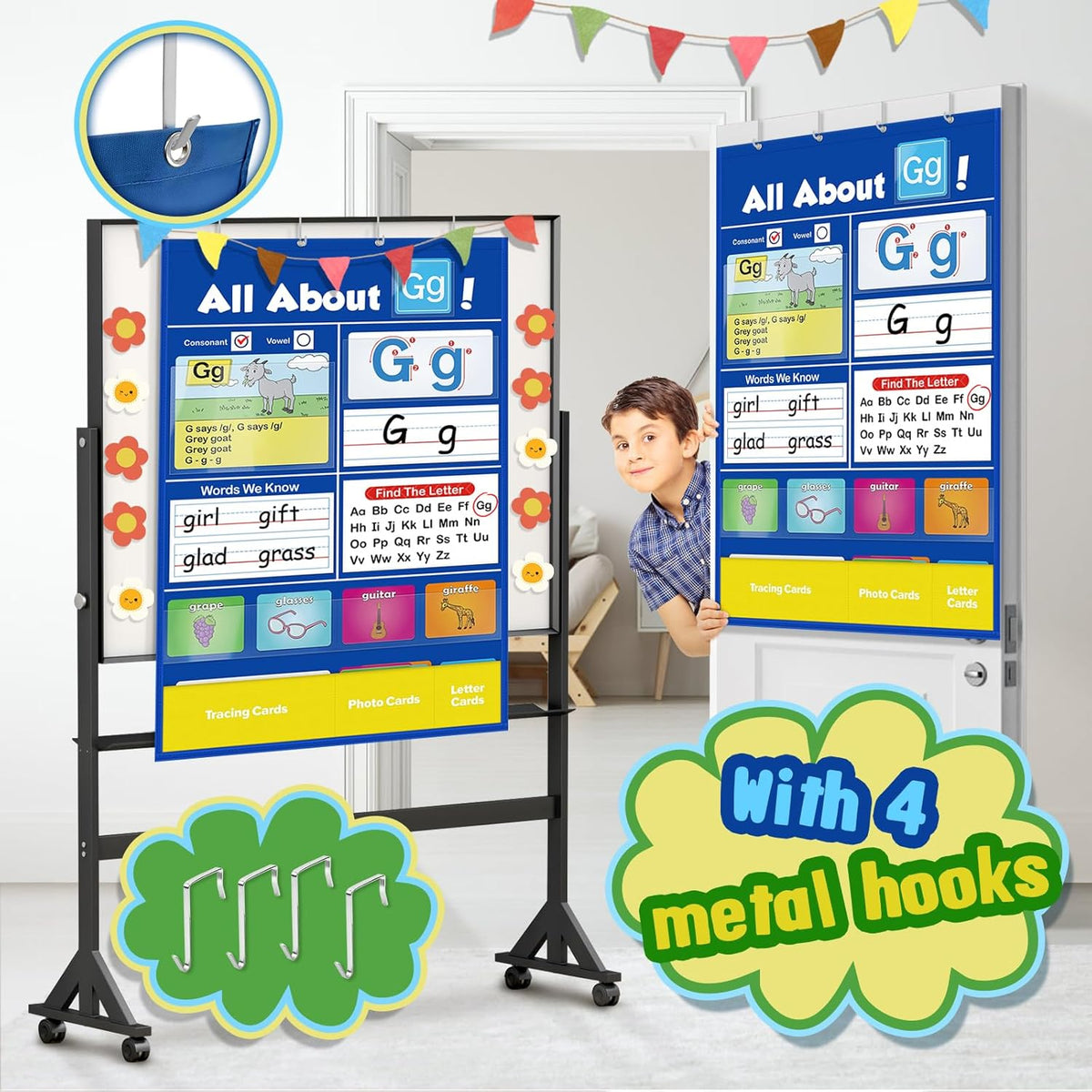 🔥 SALE 50% OFF 📚Alphabet Learning Pocket Chart