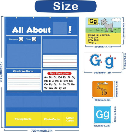 🔥 SALE 50% OFF 📚Alphabet Learning Pocket Chart