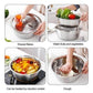 ⏳Limited-time 50% off⏰Household Thickened Stainless Steel 3-piece Vegetable Chopping and Draining Basket Set🥒🥔🧅
